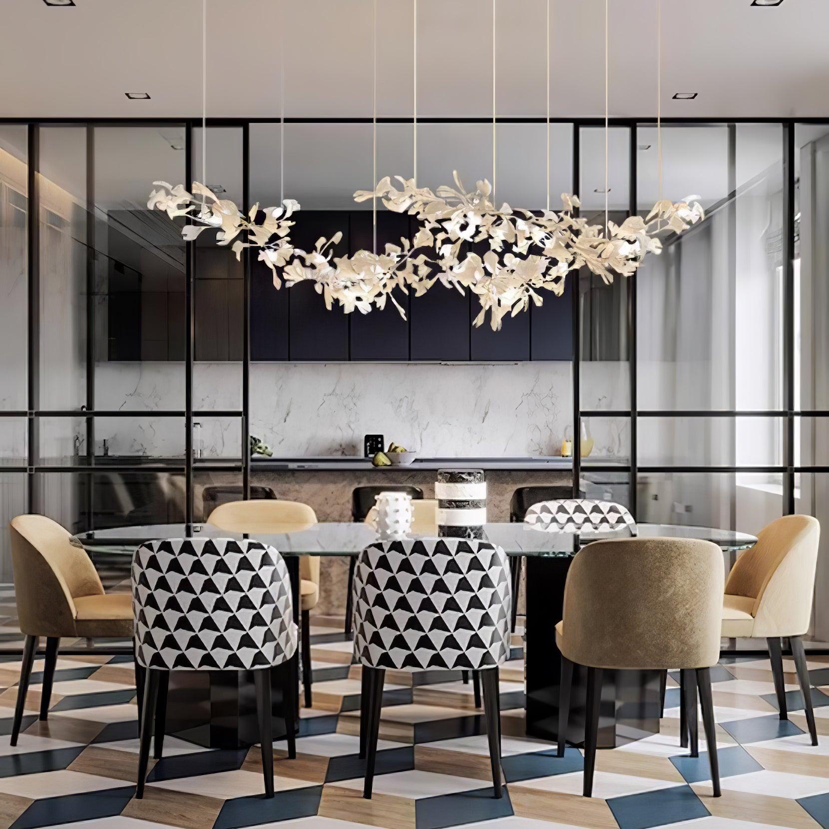 Elorus Double Layer Combination Gingko Chandelier - Lamp Outdoor