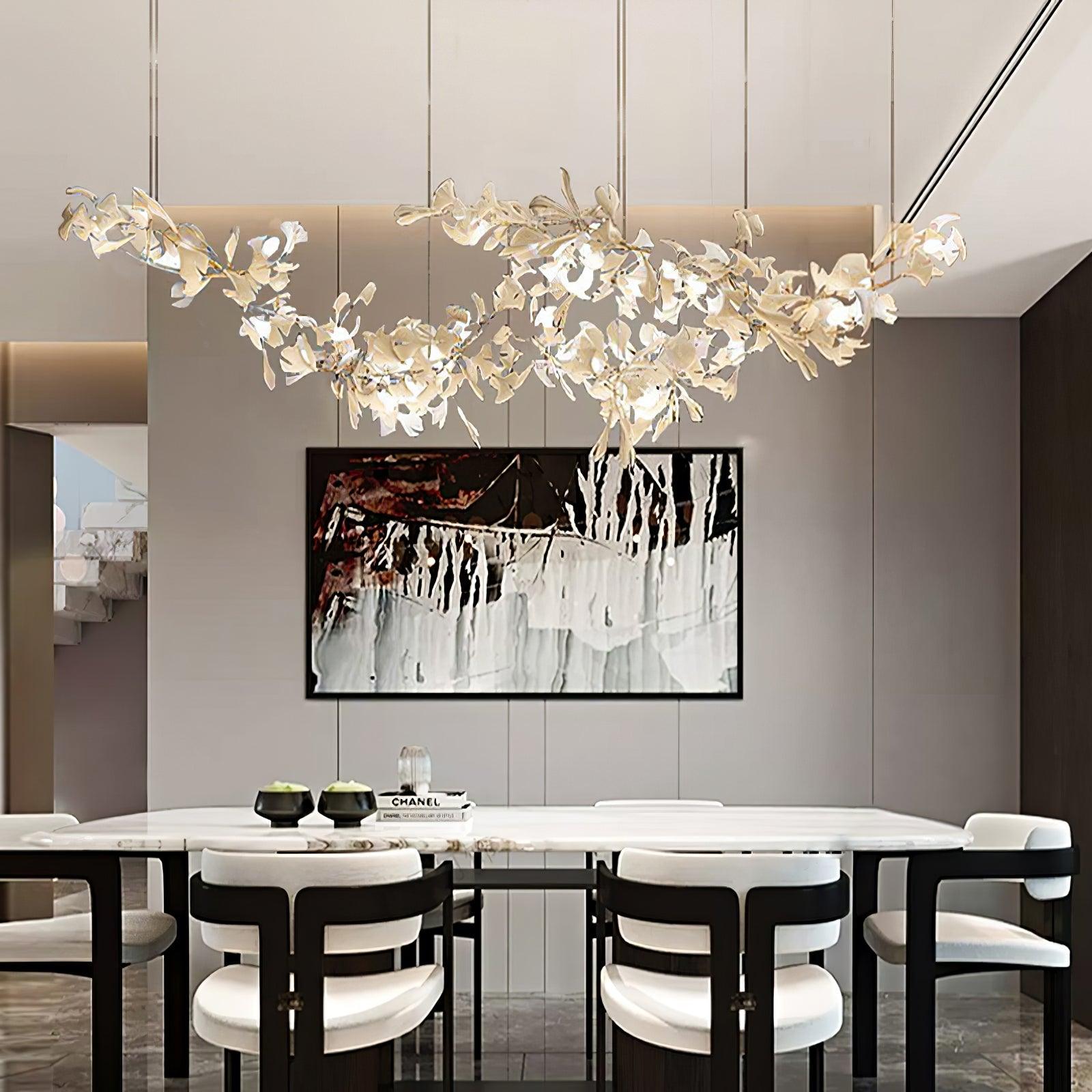 Elorus Double Layer Combination Gingko Chandelier - Lamp Outdoor