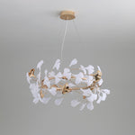 Ovyneth Postmodern Luxury Gingko Metal Ceramics Chandelier - Lamp Outdoor