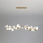 Ovyneth Postmodern Luxury Gingko Metal Ceramics Chandelier - Lamp Outdoor