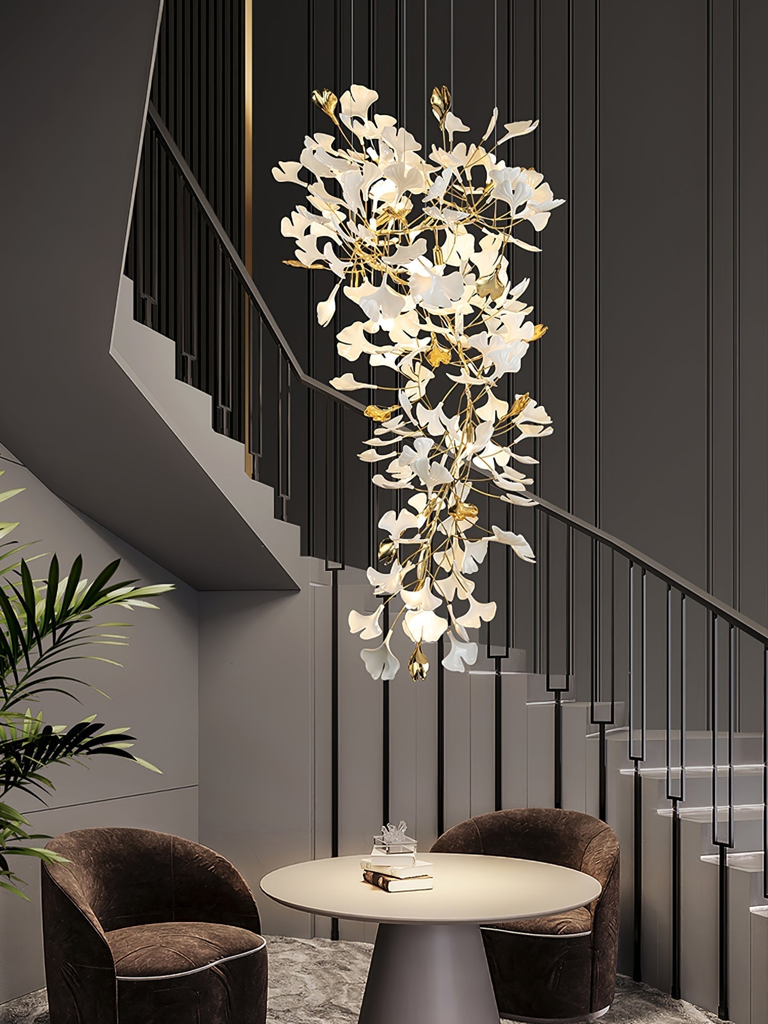 Ilvyniel Gingko Chandelier - Lamp Outdoor