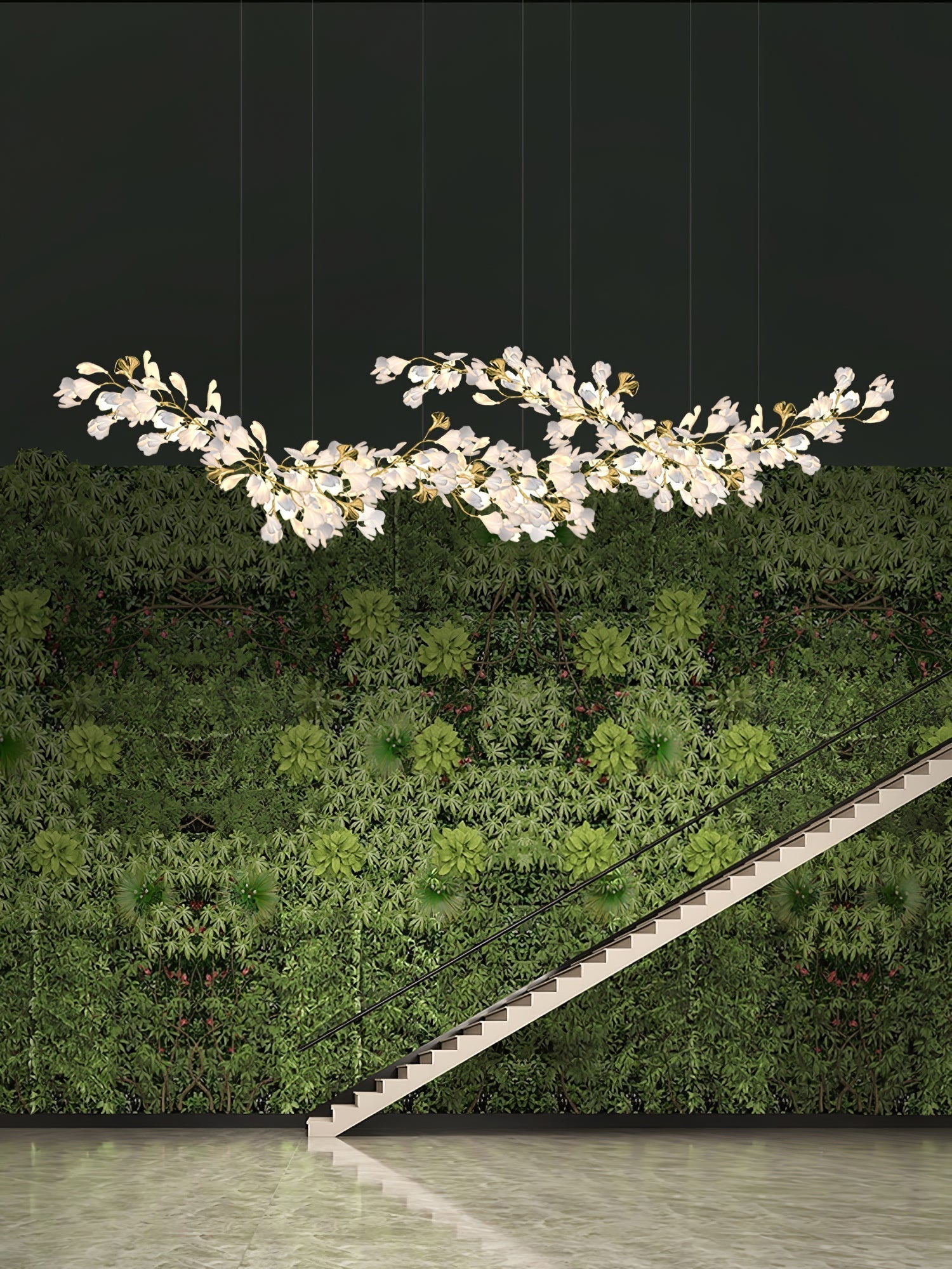 Ilvyniel Gingko Chandelier - Lamp Outdoor