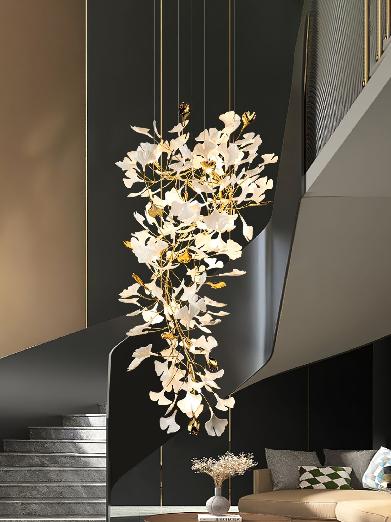 Ilvyniel Gingko Chandelier - Lamp Outdoor