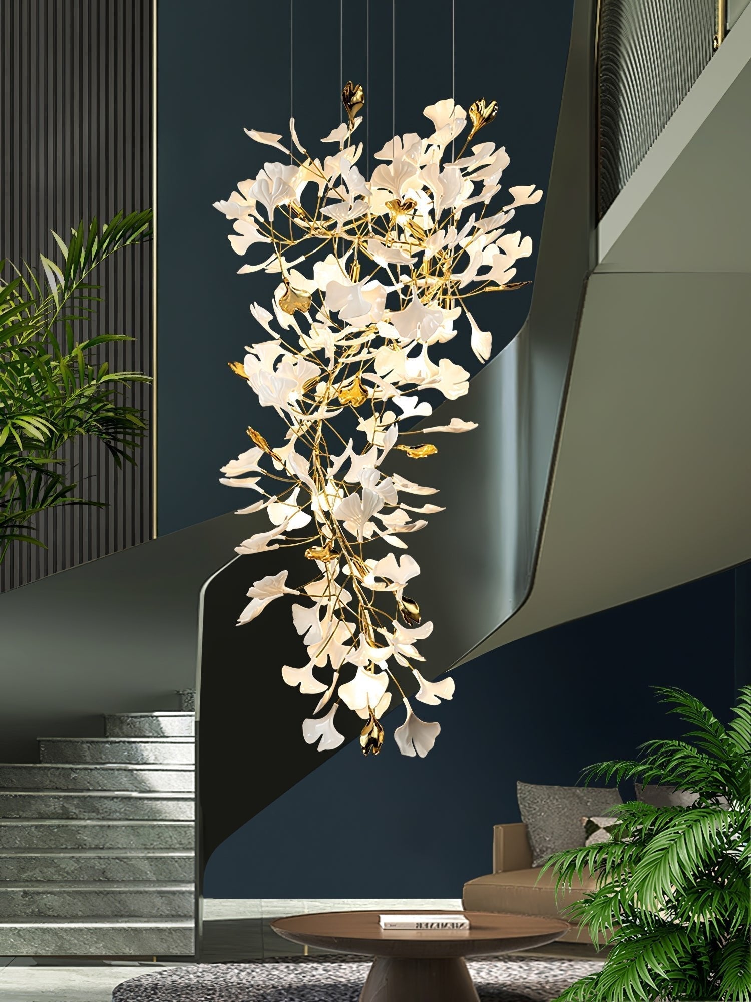 Ilvyniel Gingko Chandelier - Lamp Outdoor