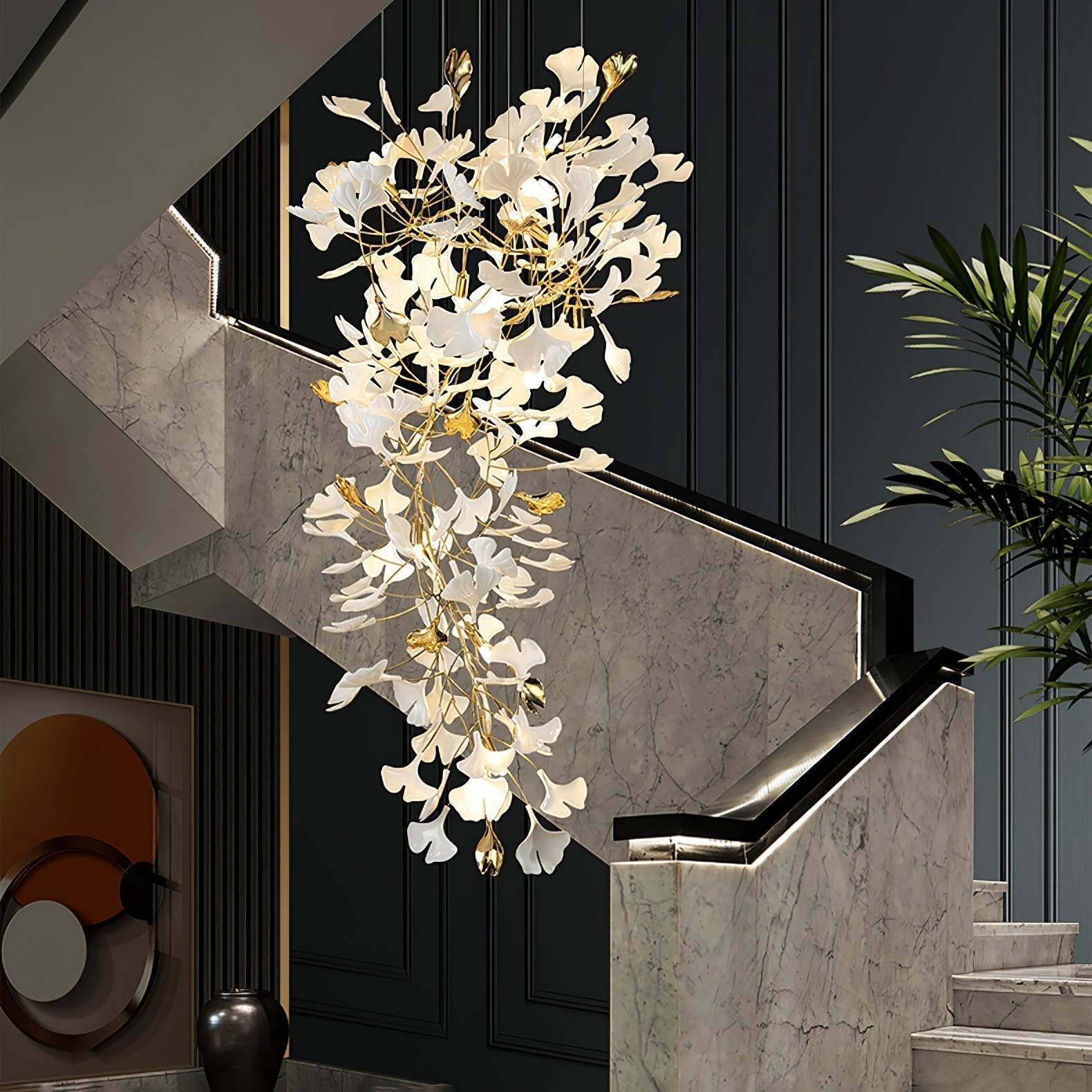 Ilvyniel Gingko Chandelier - Lamp Outdoor