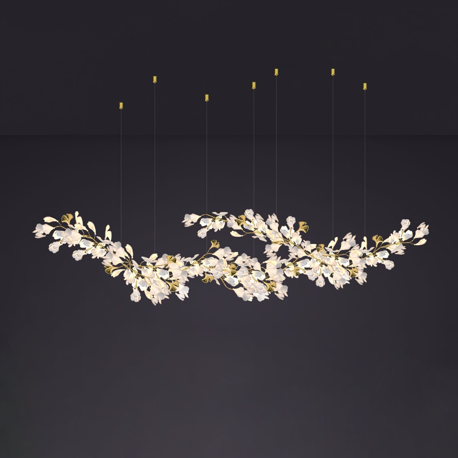 Ilvyniel Gingko Chandelier - Lamp Outdoor