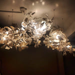 Eurzoris Gingko Metal Leaf Chandelier - Lamp Outdoor