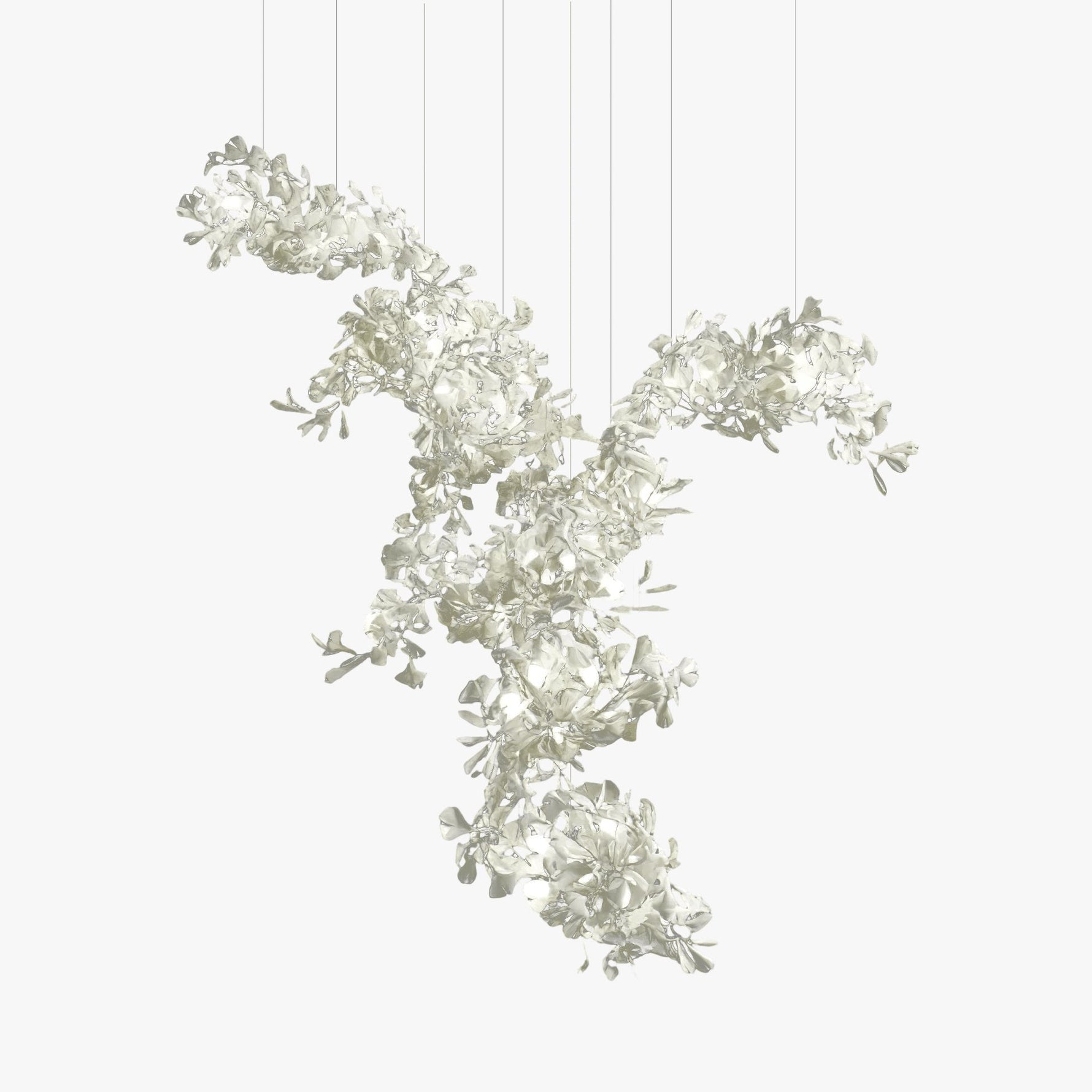 Alvenan Gingko Ceramic Combination Chandelier - Lamp Outdoor