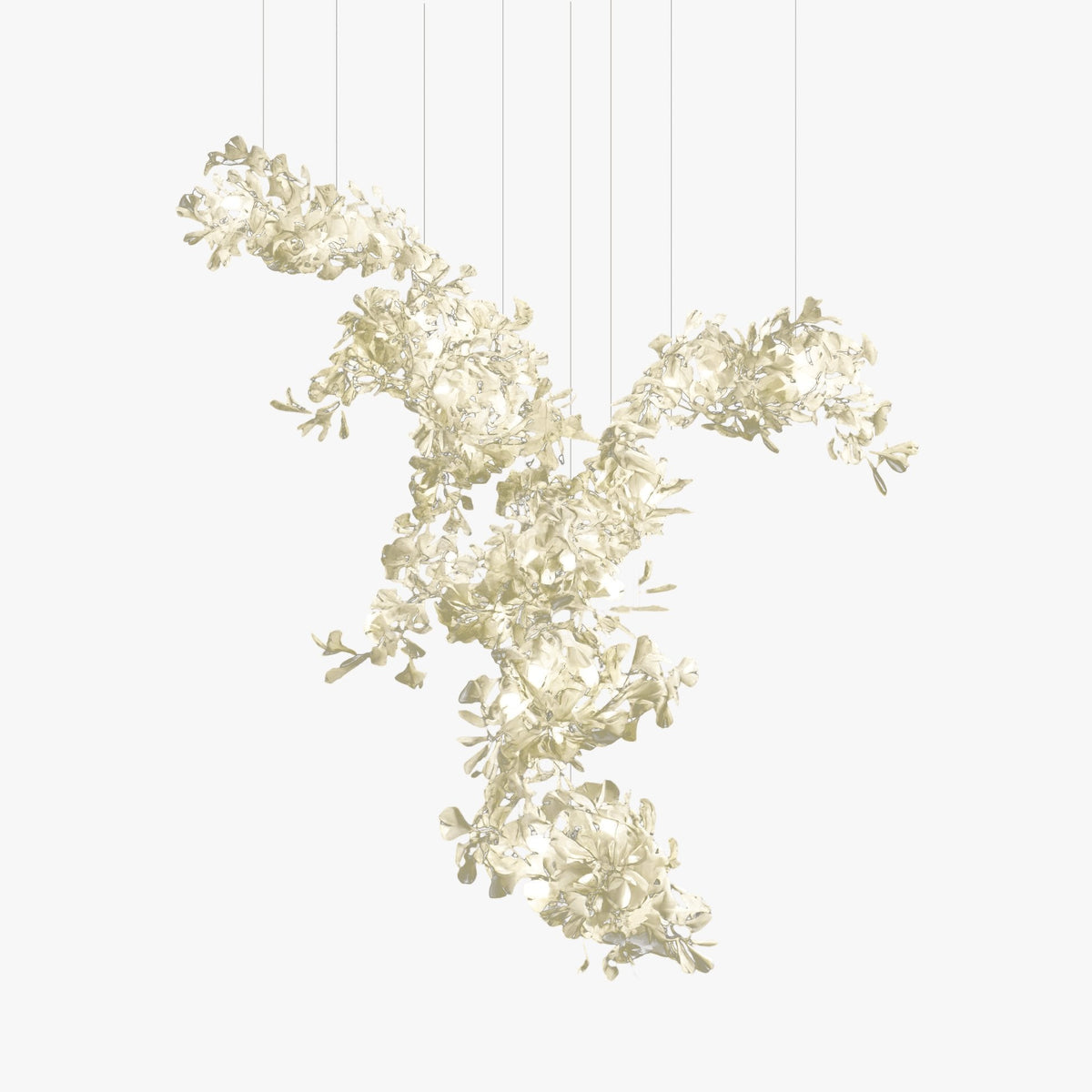 Alvenan Gingko Ceramic Combination Chandelier - Lamp Outdoor