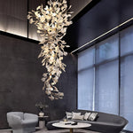 Ivmarel Gingko Long Branch Ceramics Chandelier - Lamp Outdoor