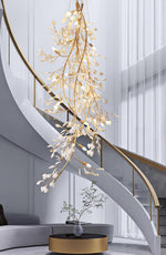 Ivmarel Gingko Long Branch Ceramics Chandelier - Lamp Outdoor