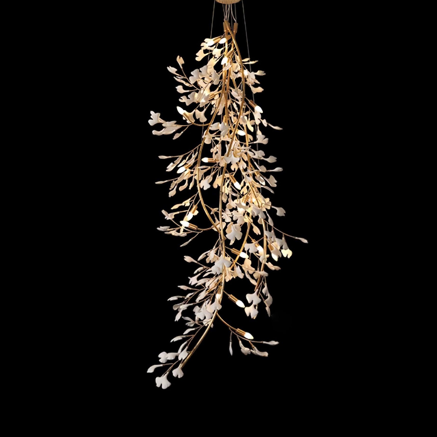 Ivmarel Gingko Long Branch Ceramics Chandelier - Lamp Outdoor
