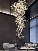 Ivmarel Gingko Long Branch Ceramics Chandelier - Lamp Outdoor
