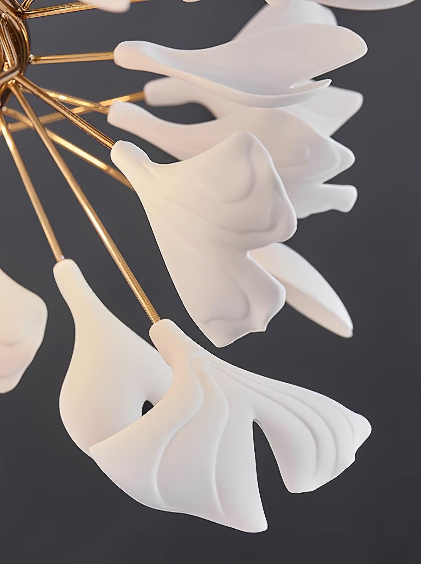 Ivmarel Gingko Long Branch Ceramics Chandelier - Lamp Outdoor