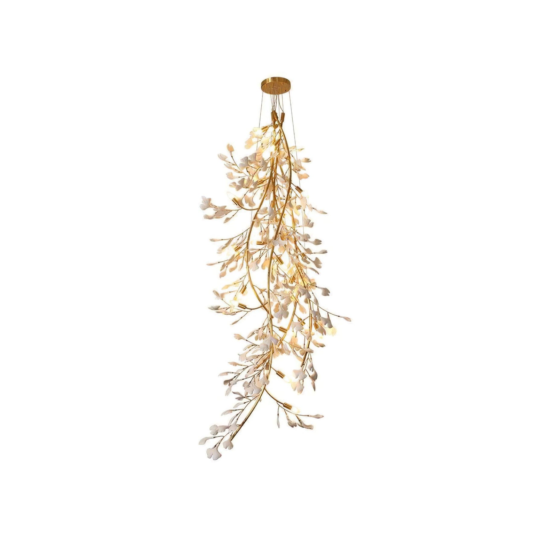 Ivmarel Gingko Long Branch Ceramics Chandelier - Lamp Outdoor