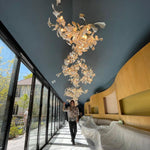 Alvenan Gingko Ceramic Combination Chandelier - Lamp Outdoor