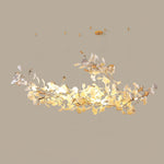 Unoryra Postmodern Luxury Ginkgo Cloud Ceramics Metal Chandelier - Lamp Outdoor