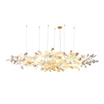 Unoryra Postmodern Luxury Ginkgo Cloud Ceramics Metal Chandelier - Lamp Outdoor