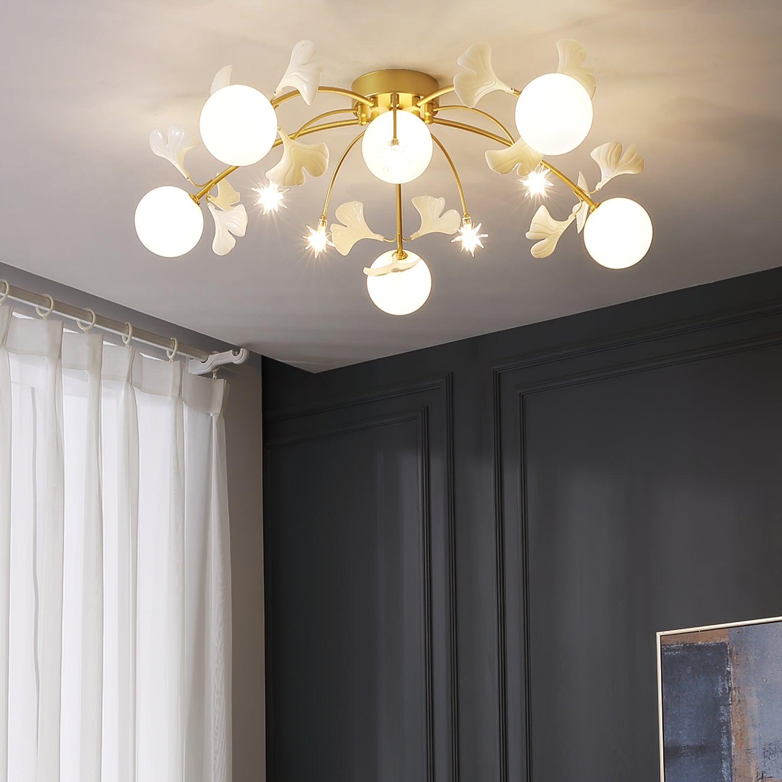 Ginkgo Glass Ceiling Lamp - Lamp Outdoor