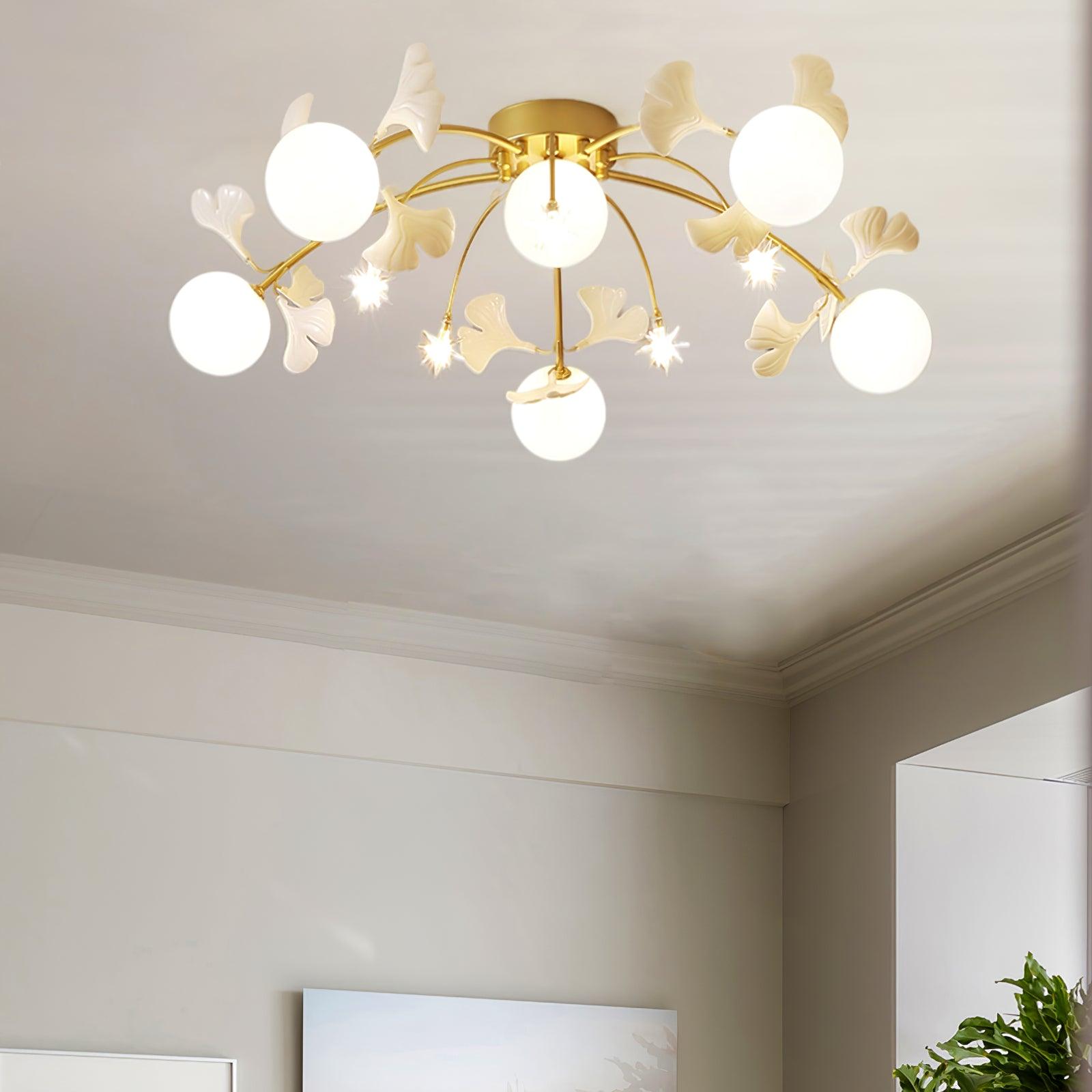 Ginkgo Glass Ceiling Lamp - Lamp Outdoor
