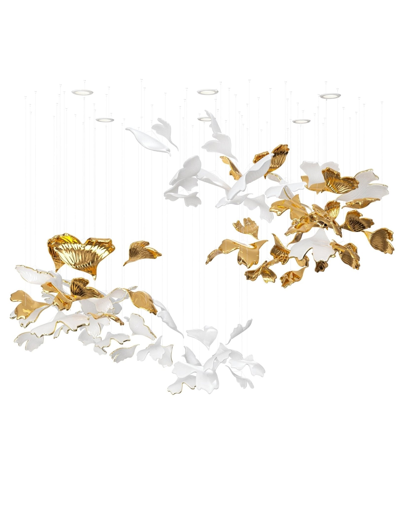 Ucareth Metal Leaf Pendant Light - Lamp Outdoor