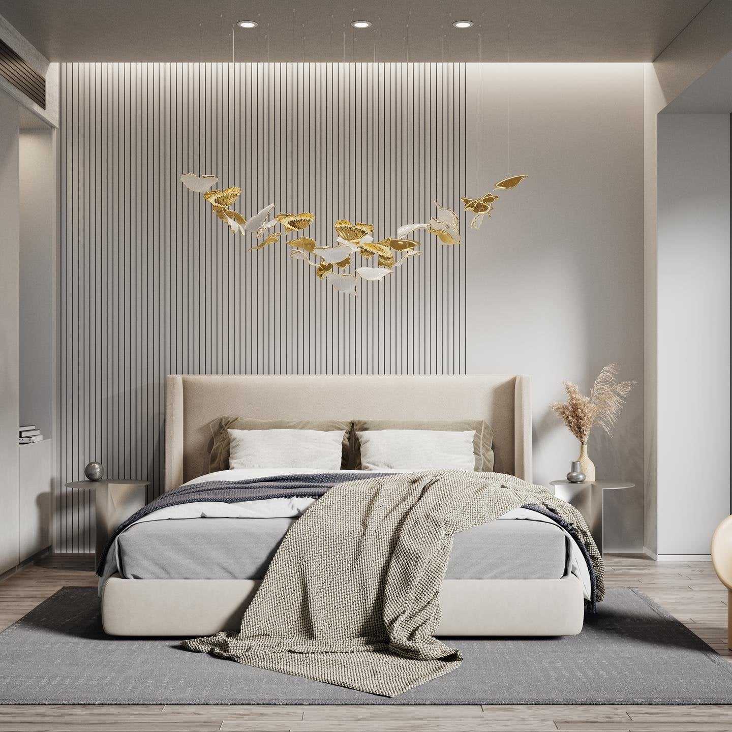 Ucareth Metal Leaf Pendant Light - Lamp Outdoor
