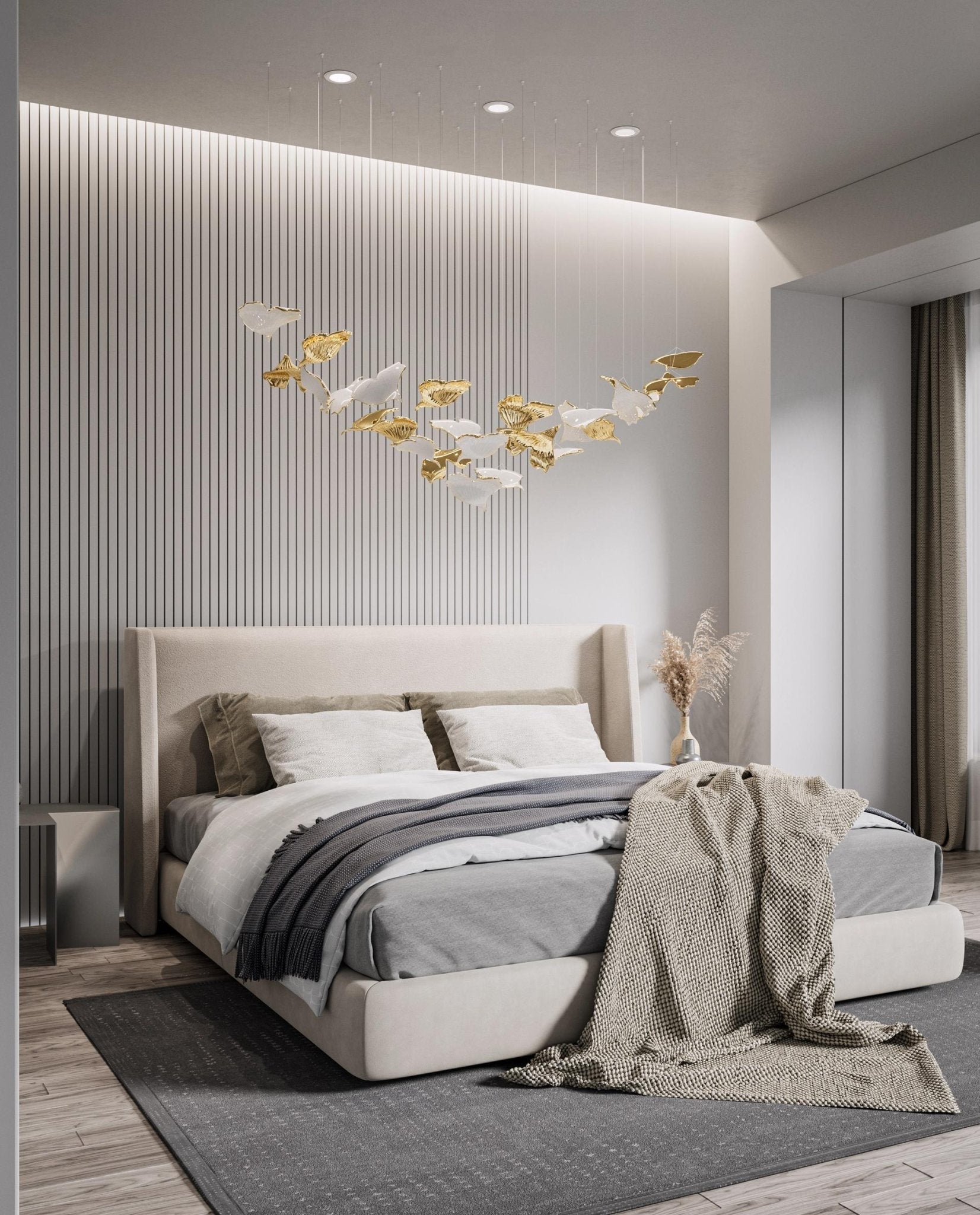 Ucareth Metal Leaf Pendant Light - Lamp Outdoor