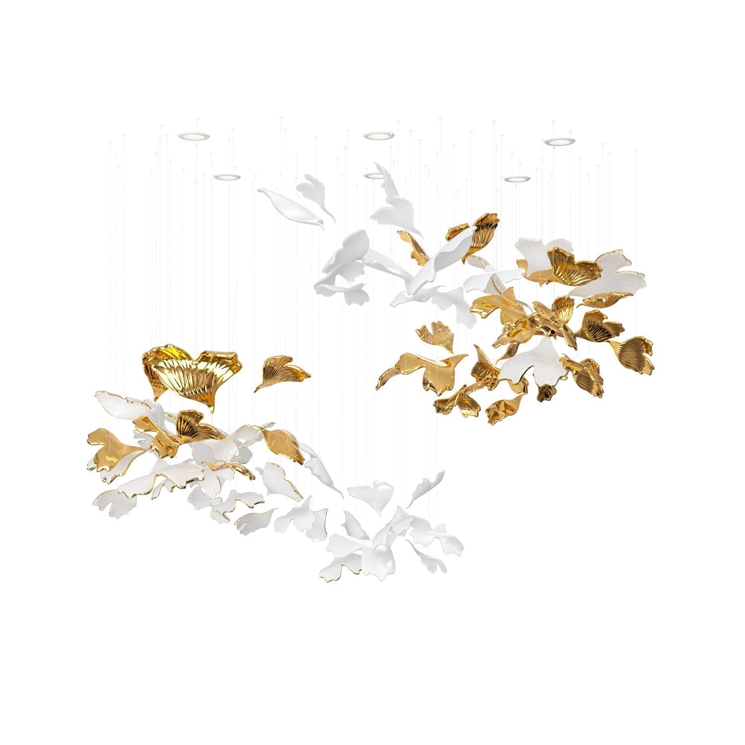 Ucareth Metal Leaf Pendant Light - Lamp Outdoor