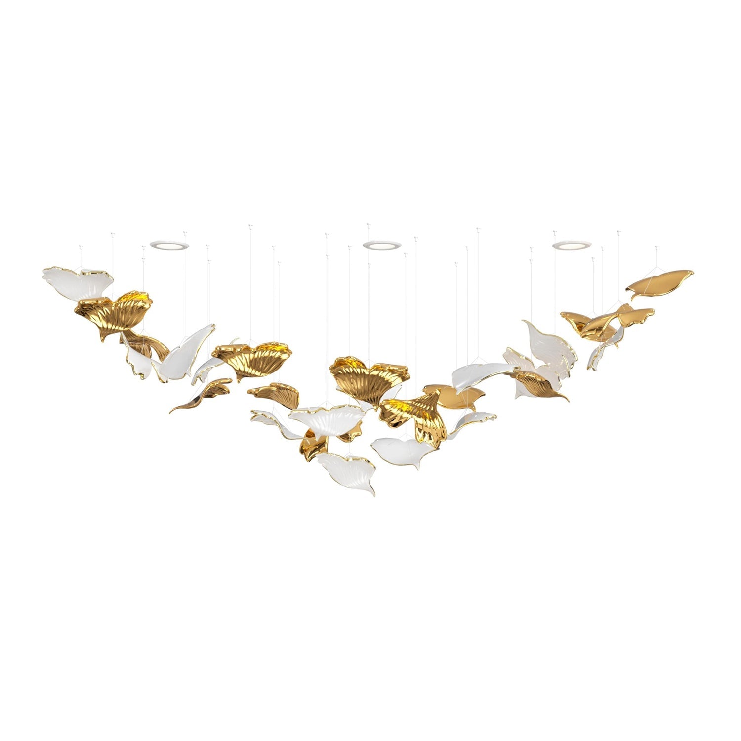 Ucareth Metal Leaf Pendant Light - Lamp Outdoor
