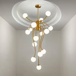 Astralyn Brass Globe Chandelier - Lamp Outdoor