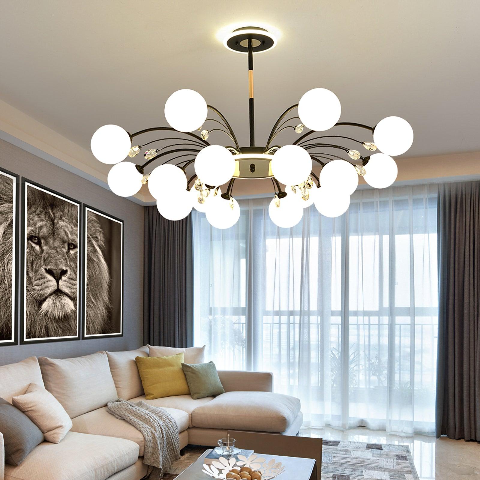 Glamorous Glass Raindrop Chandeliers - Lamp Outdoor