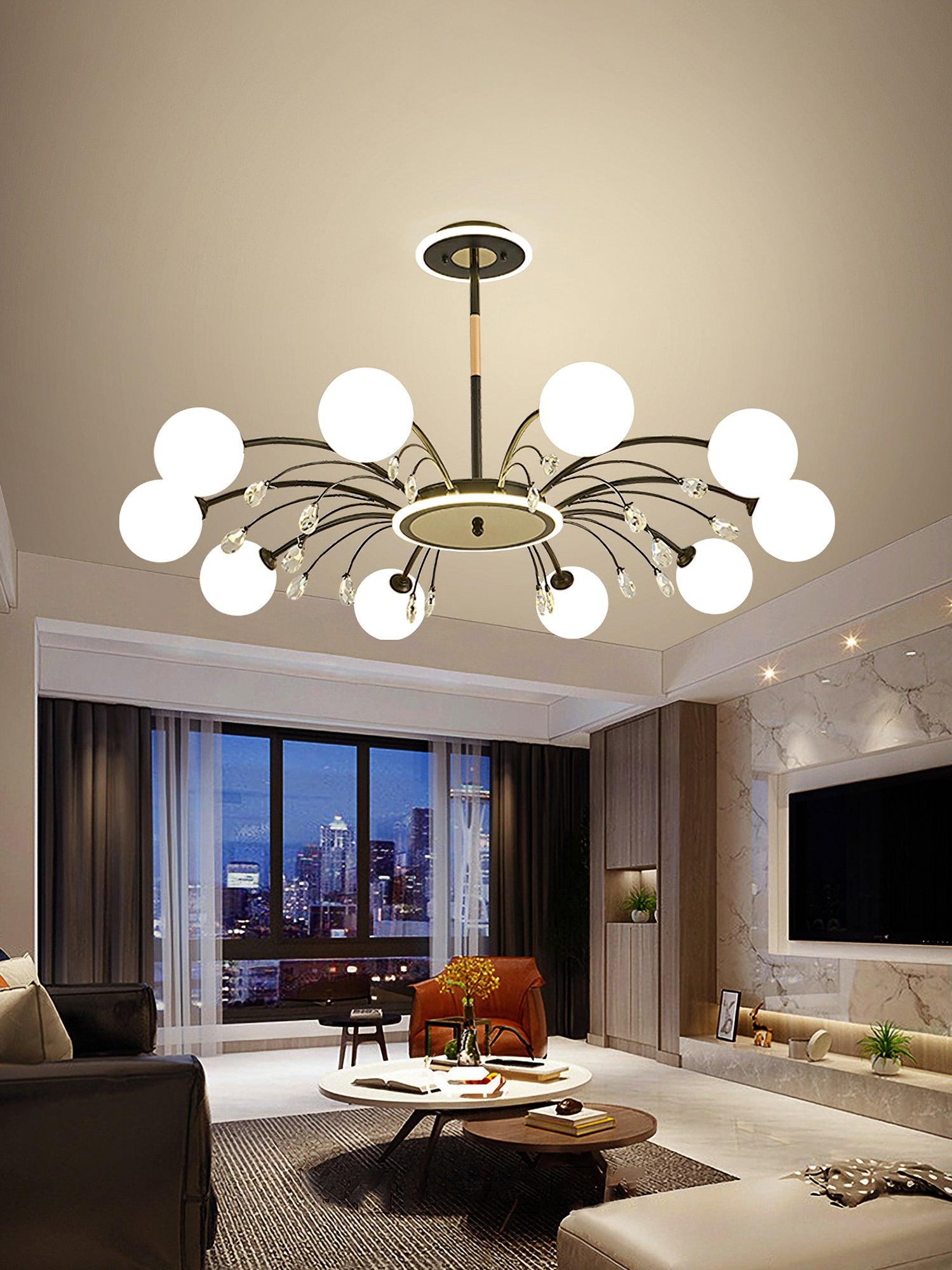 Glamorous Glass Raindrop Chandeliers - Lamp Outdoor