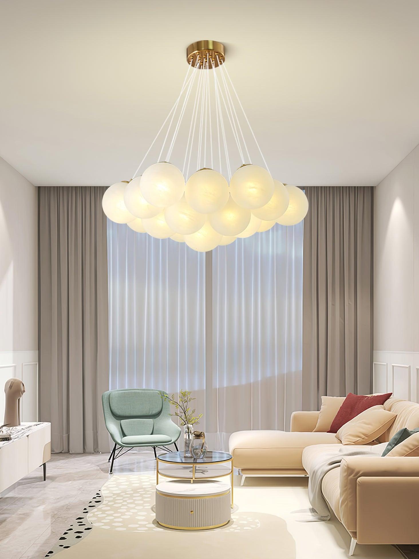 Glass Cluster Chandelier - Lamp Outdoor