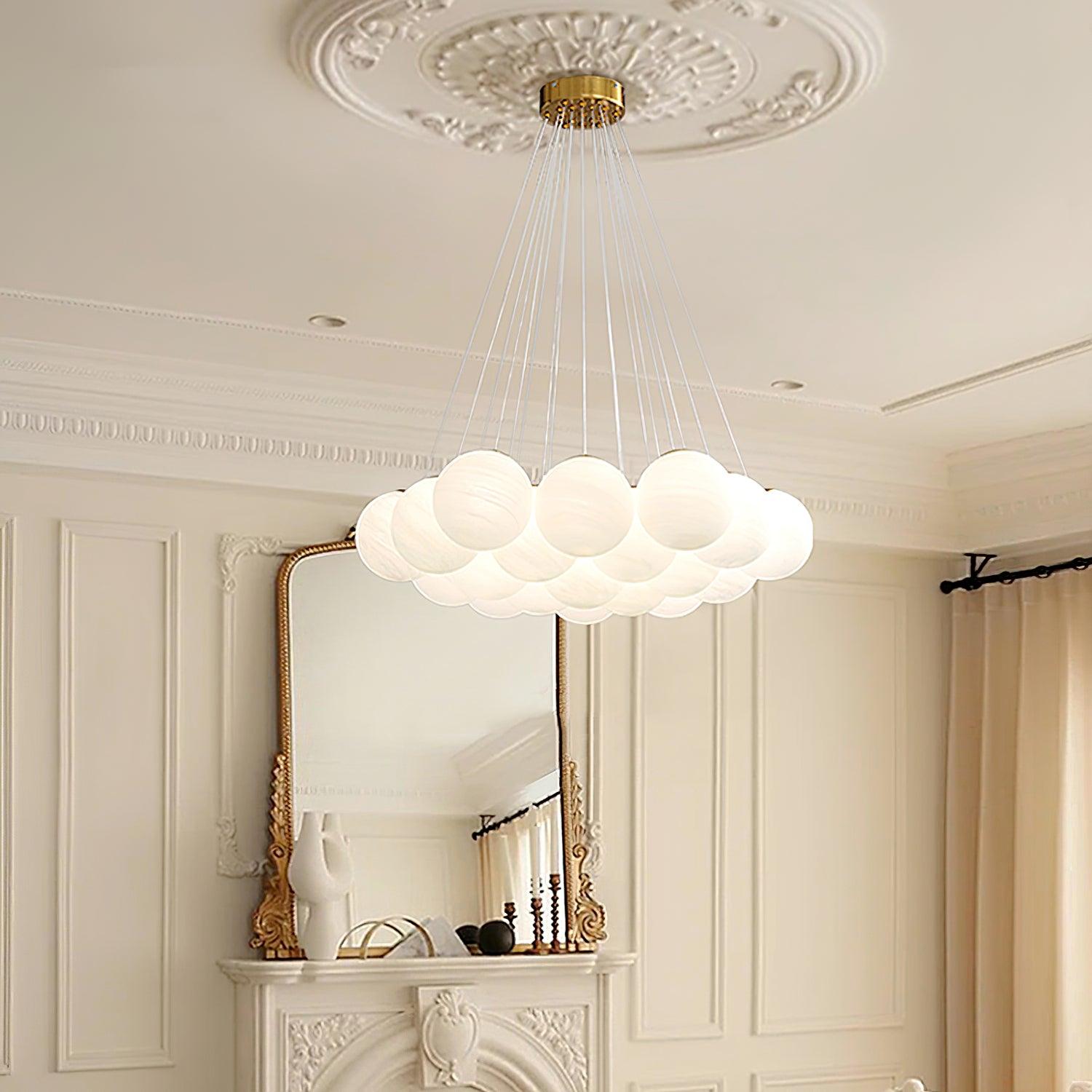Glass Cluster Chandelier - Lamp Outdoor