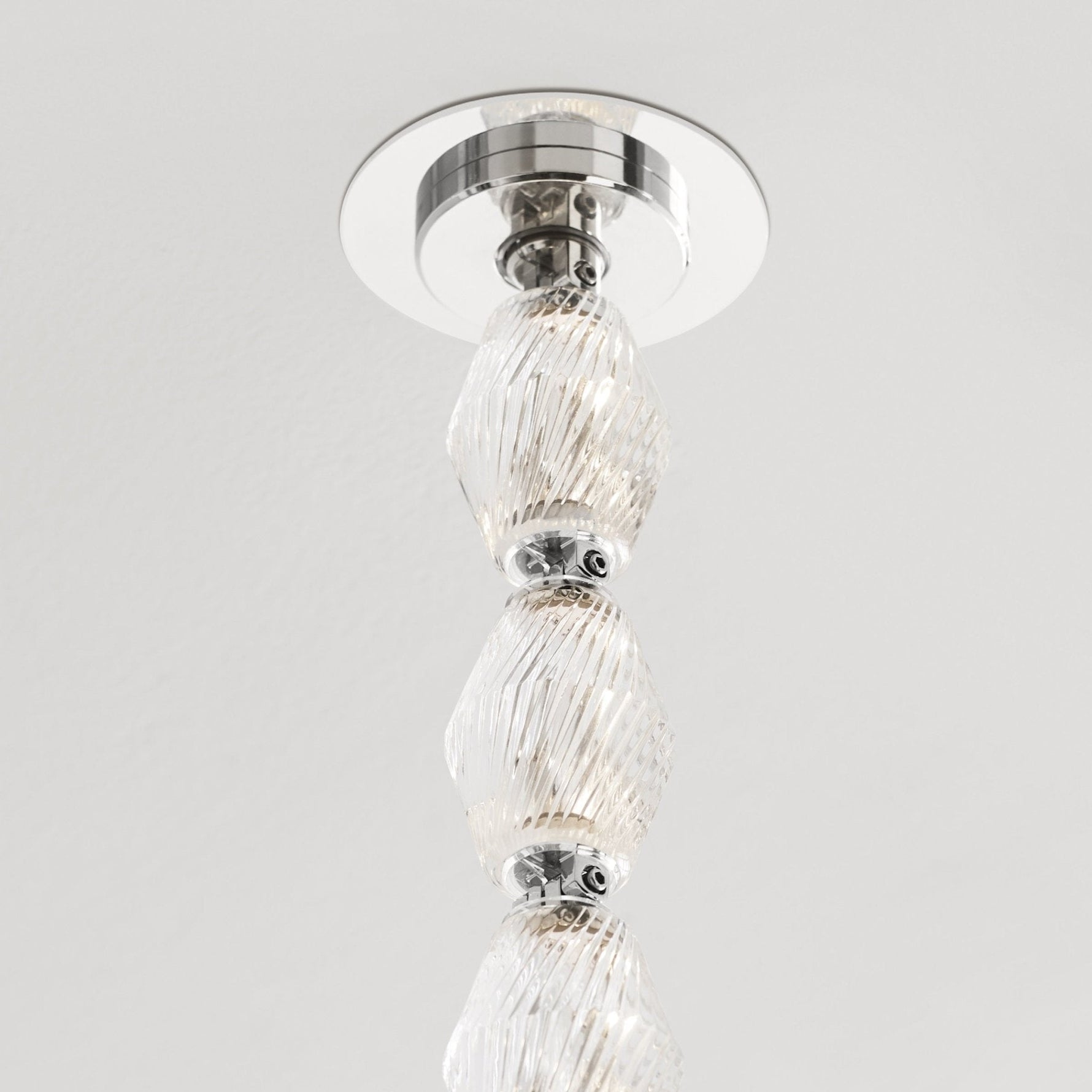 Pearlene Beaded Metal Chandelier - Lamp Outdoor