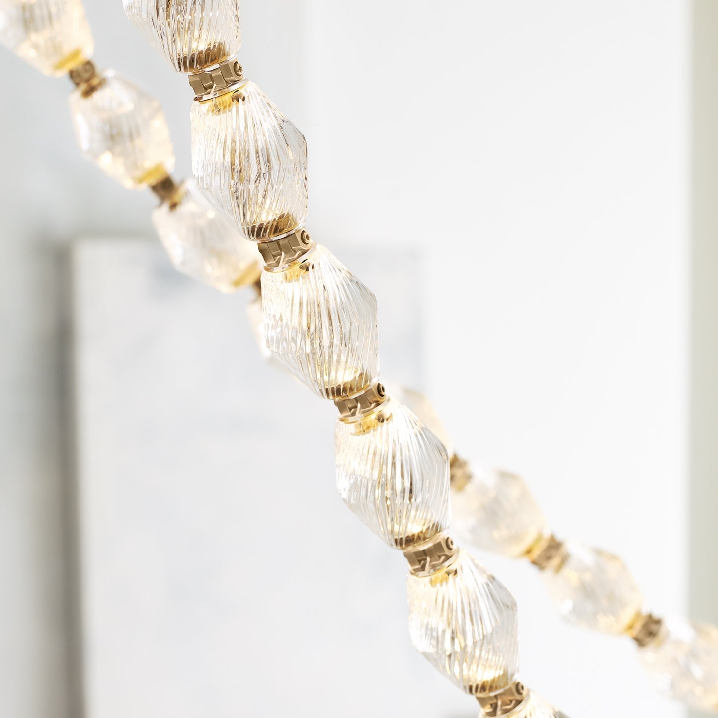Pearlene Beaded Metal Chandelier - Lamp Outdoor