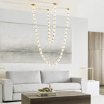 Pearlene Beaded Metal Chandelier - Lamp Outdoor