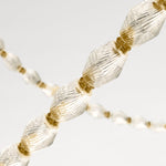 Pearlene Beaded Metal Chandelier - Lamp Outdoor