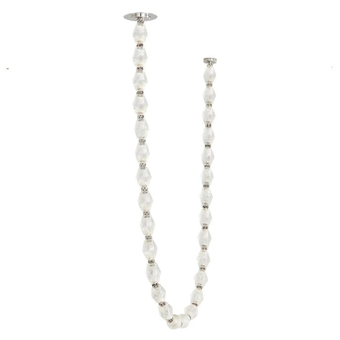 Pearlene Beaded Metal Chandelier - Lamp Outdoor