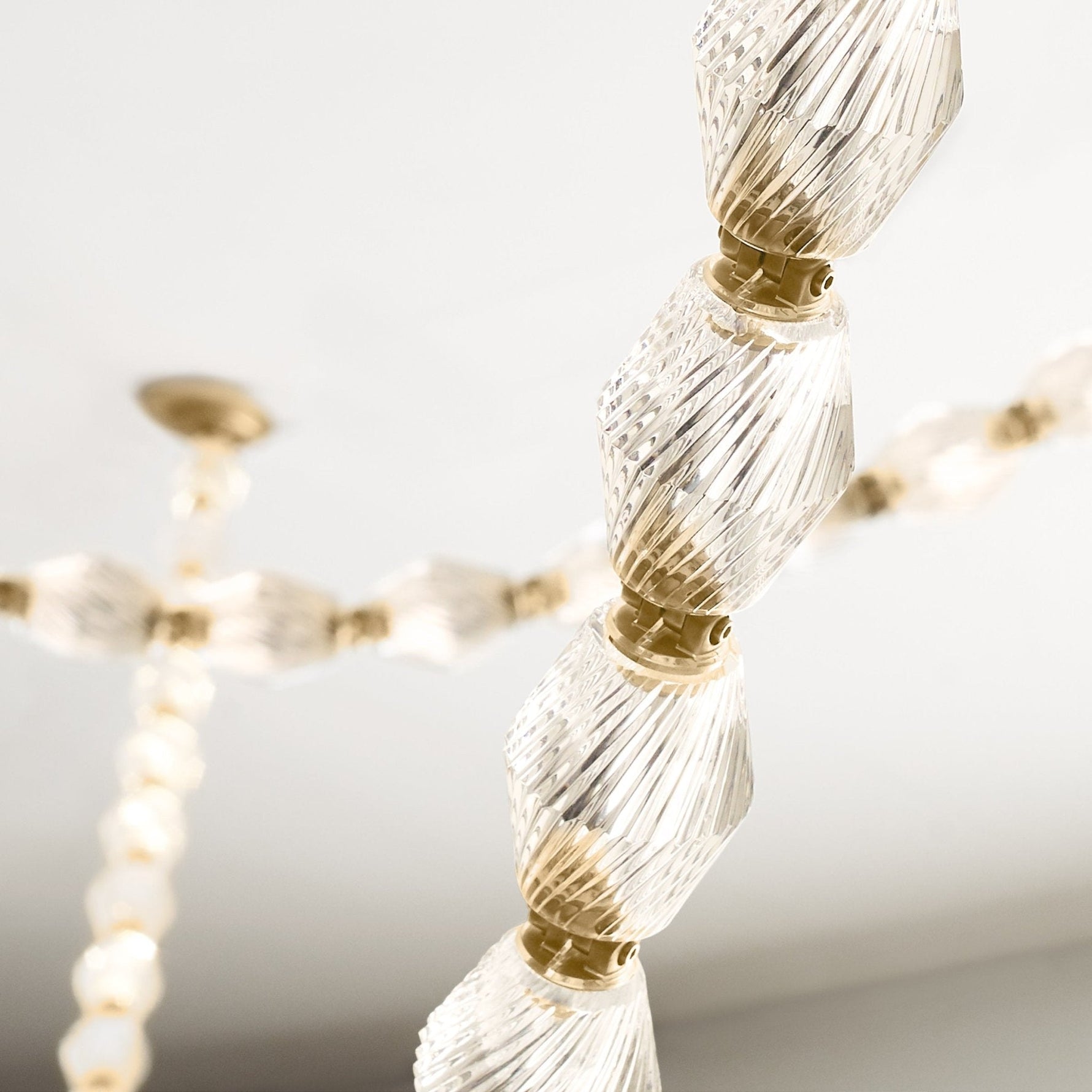 Pearlene Beaded Metal Chandelier - Lamp Outdoor
