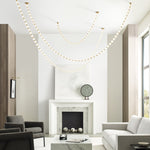 Pearlene Beaded Metal Chandelier - Lamp Outdoor
