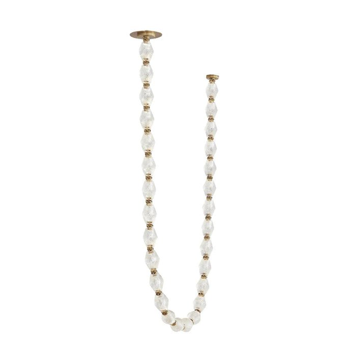 Pearlene Beaded Metal Chandelier - Lamp Outdoor