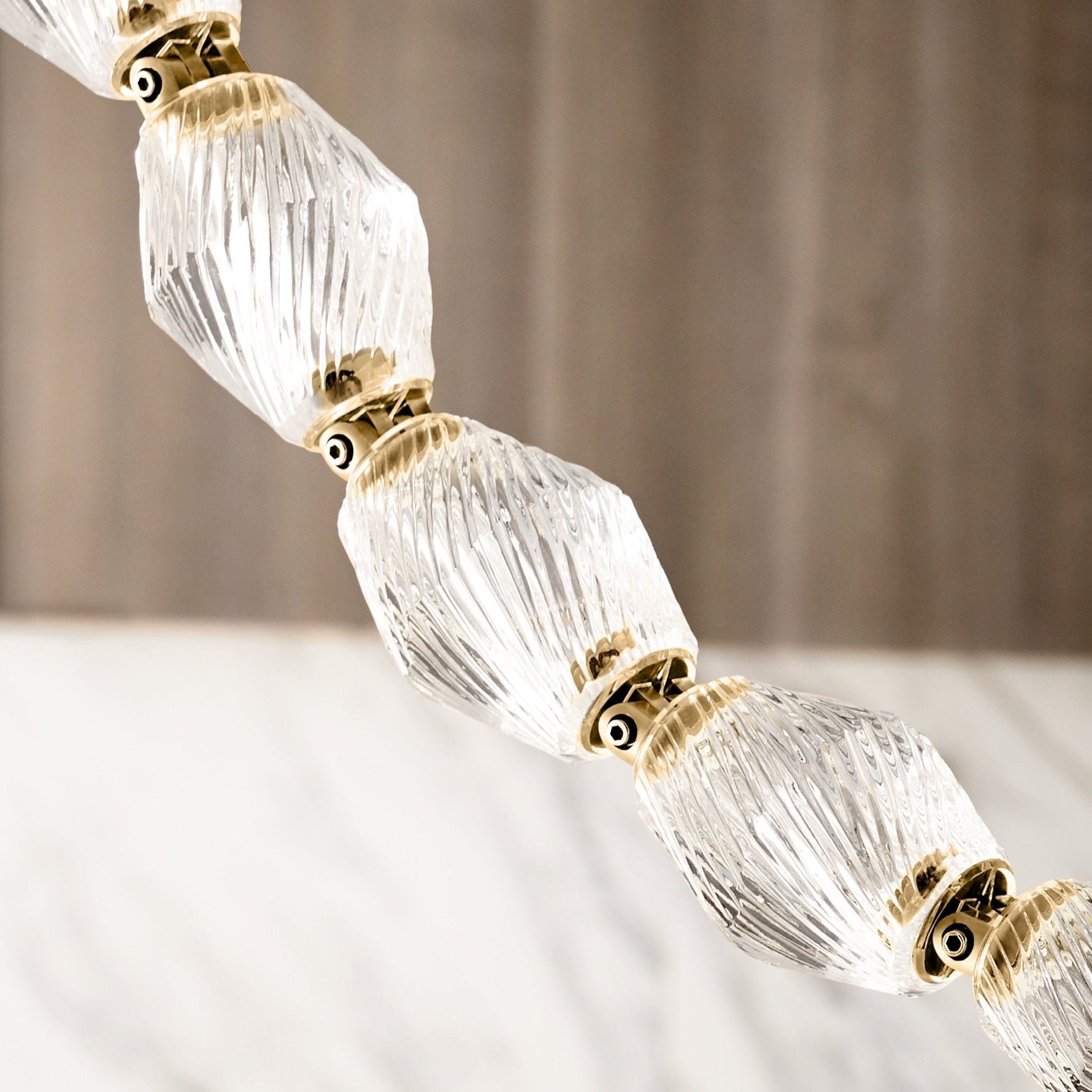 Pearlene Beaded Metal Chandelier - Lamp Outdoor