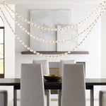 Pearlene Beaded Metal Chandelier - Lamp Outdoor