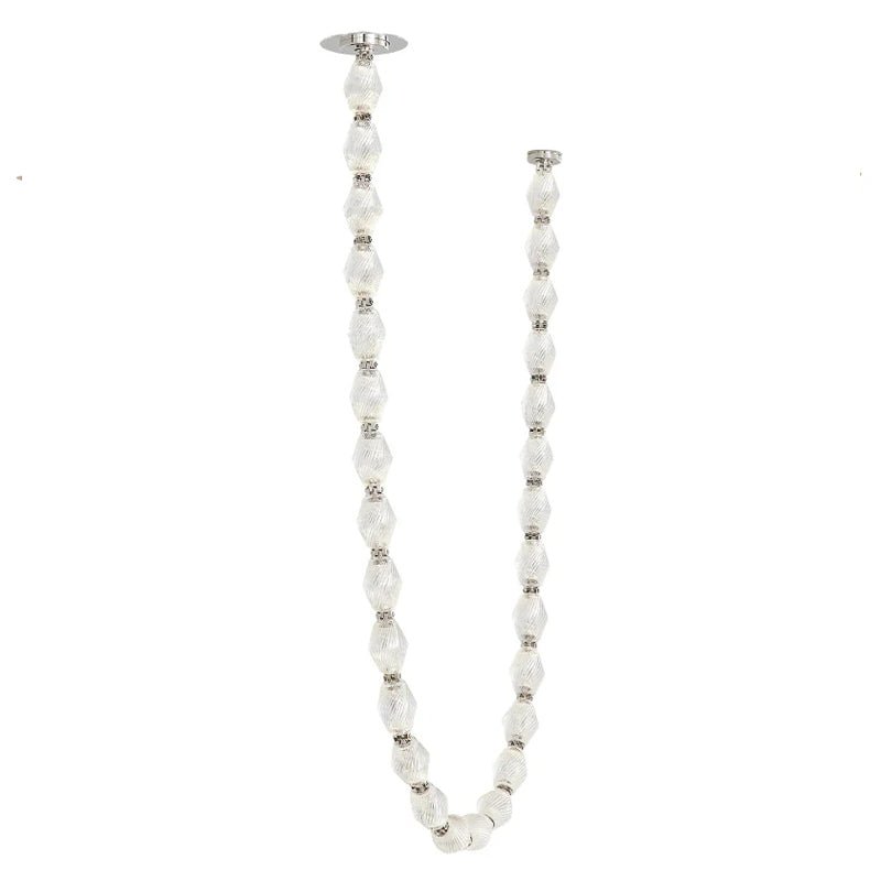 Pearlene Beaded Metal Chandelier - Lamp Outdoor