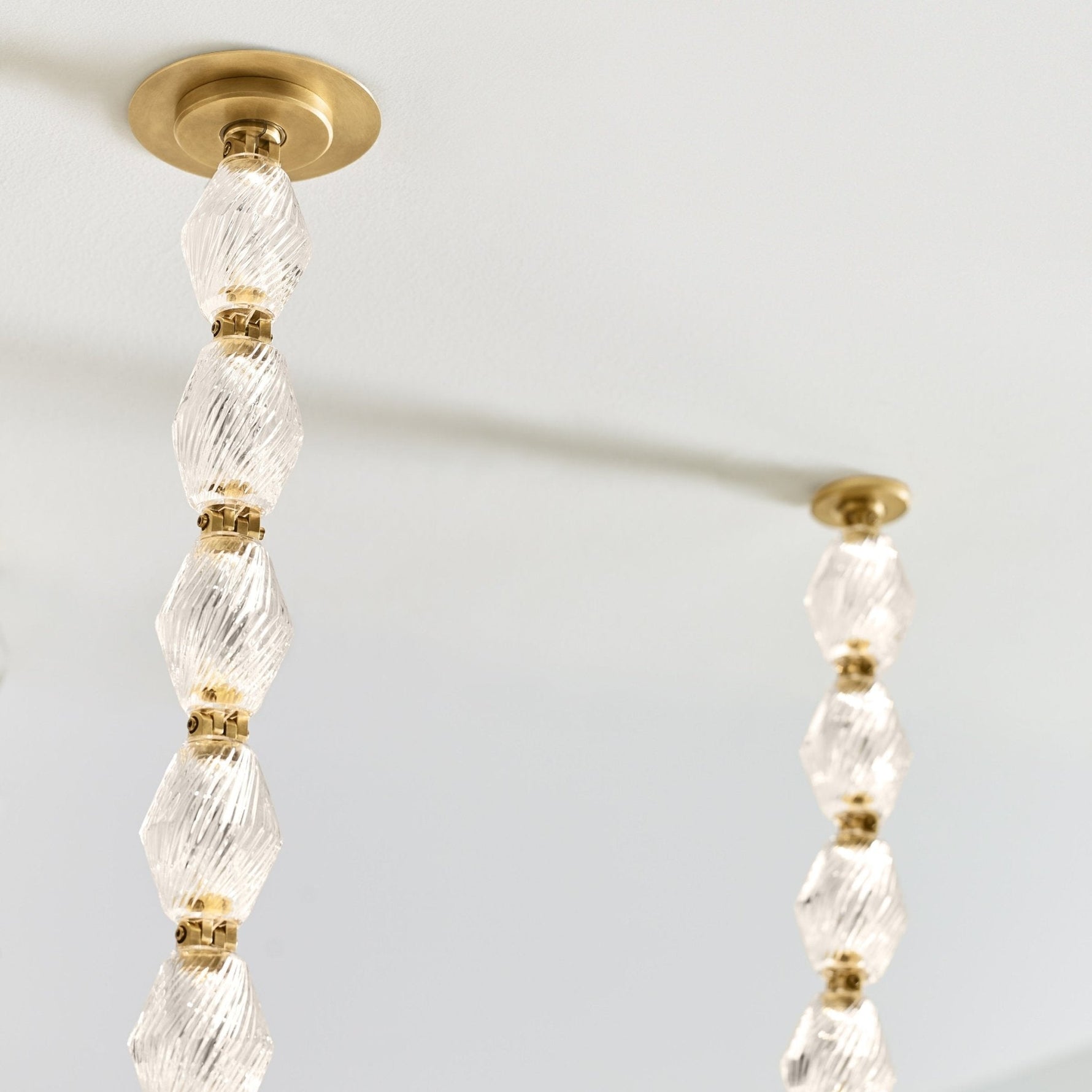 Pearlene Beaded Metal Chandelier - Lamp Outdoor