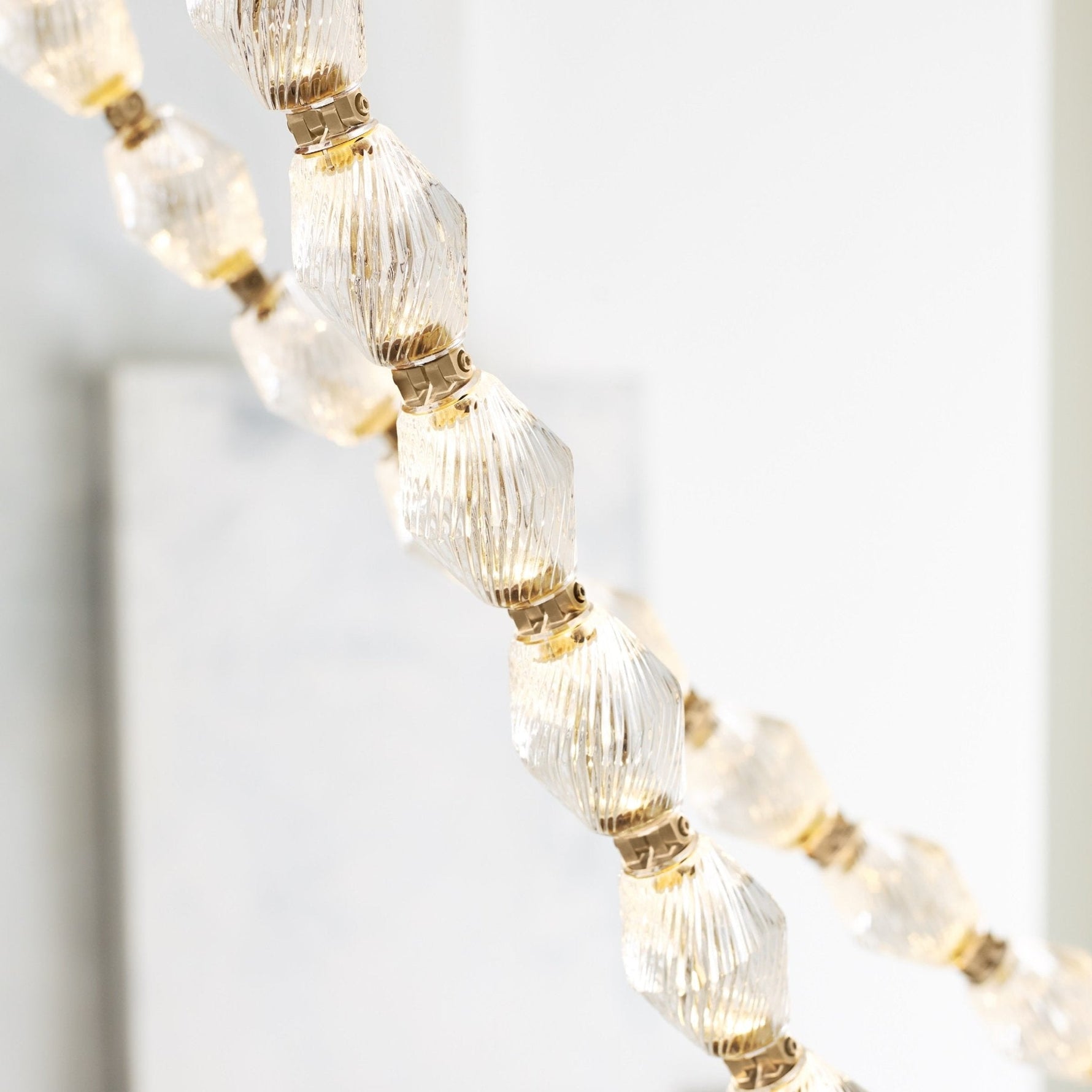 Pearlene Beaded Metal Chandelier - Lamp Outdoor