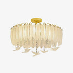 Glass Feather Ceiling Light - Lamp Outdoor