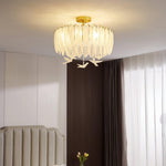 Glass Feather Ceiling Light - Lamp Outdoor