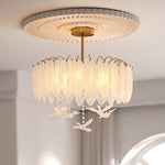 Glass Feather Ceiling Light - Lamp Outdoor